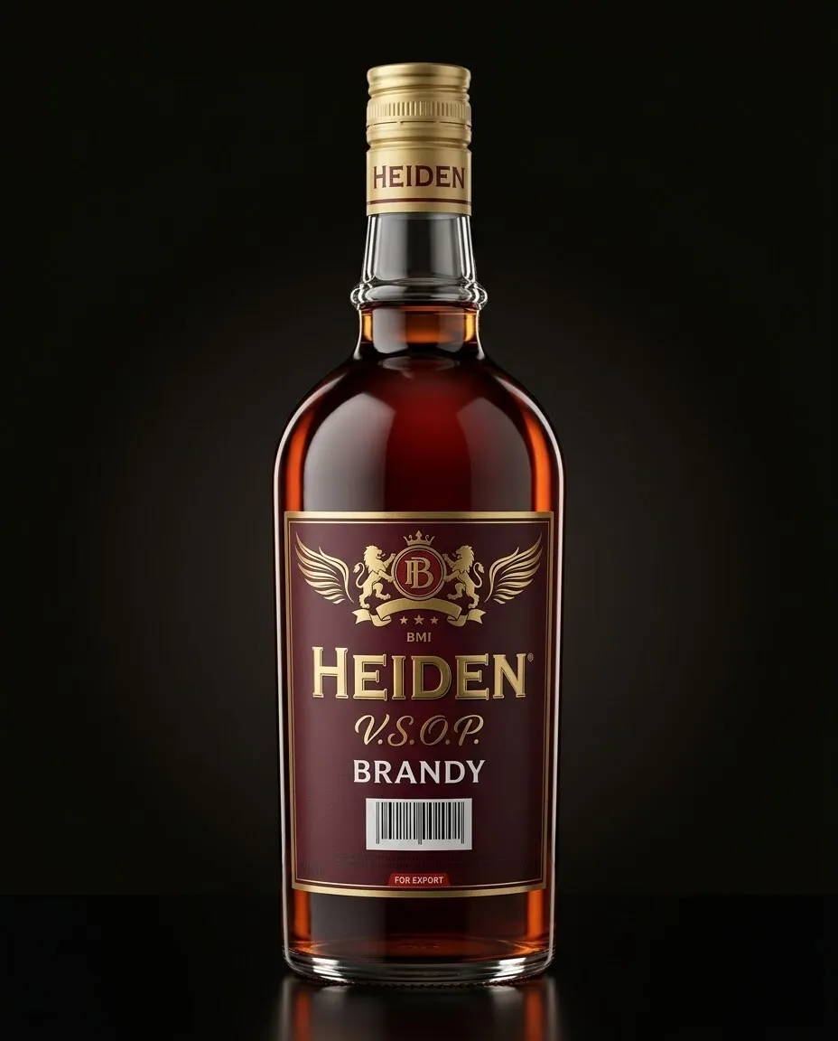 Heiden Brandy bottle