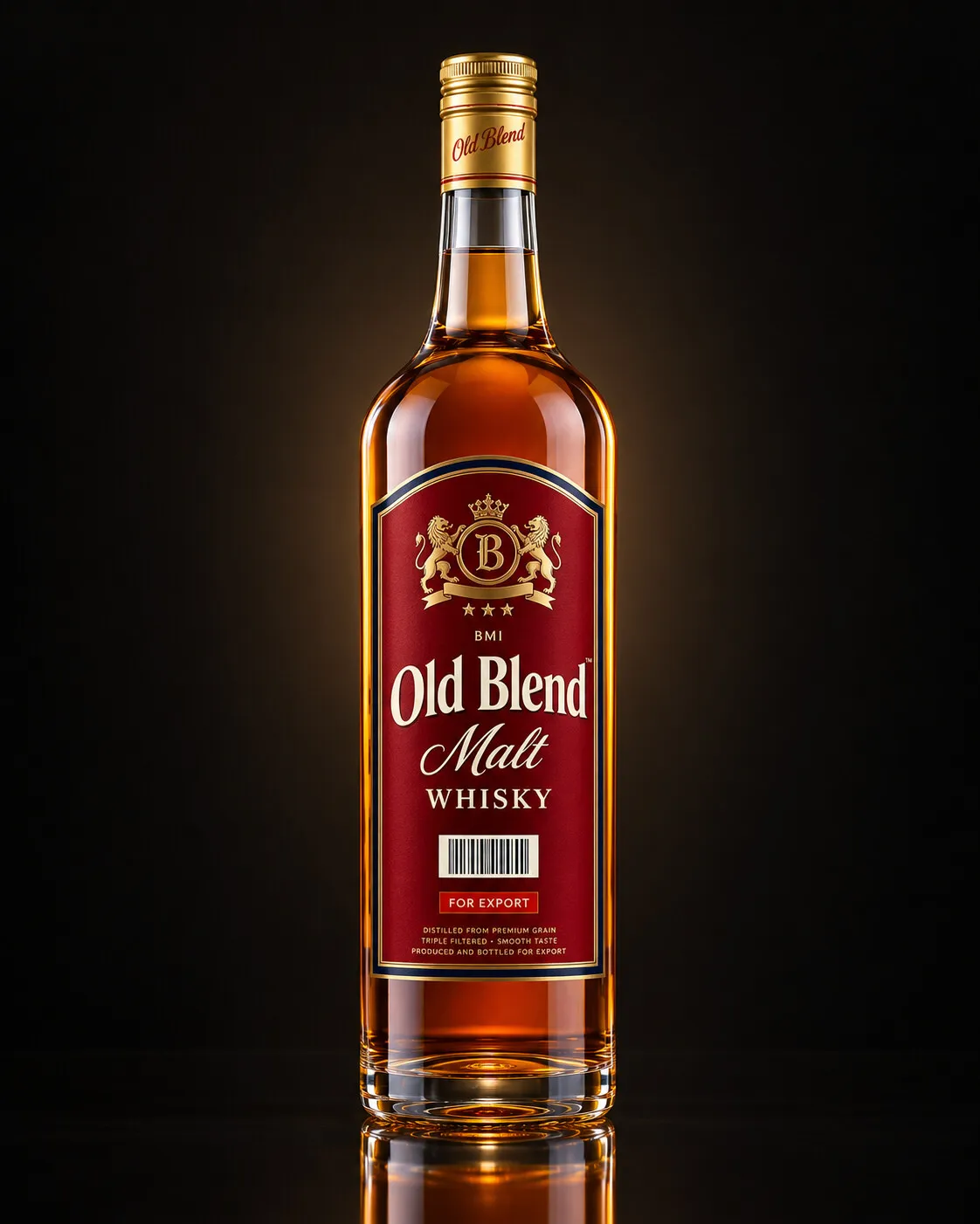 Old Blend Whisky bottle