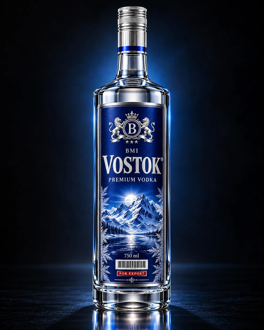 Vostok Premium Vodka bottle